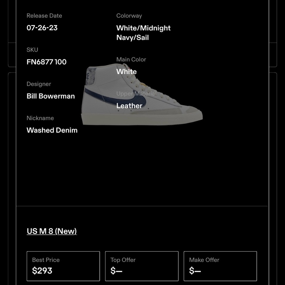 Nike Blazer MID ‘77…”Washed Denim” - Picture 10 of 10